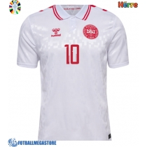 Fotballdrakt Herre Danmark Christian Eriksen #10 Bortedrakt EM 2024 Kortermet